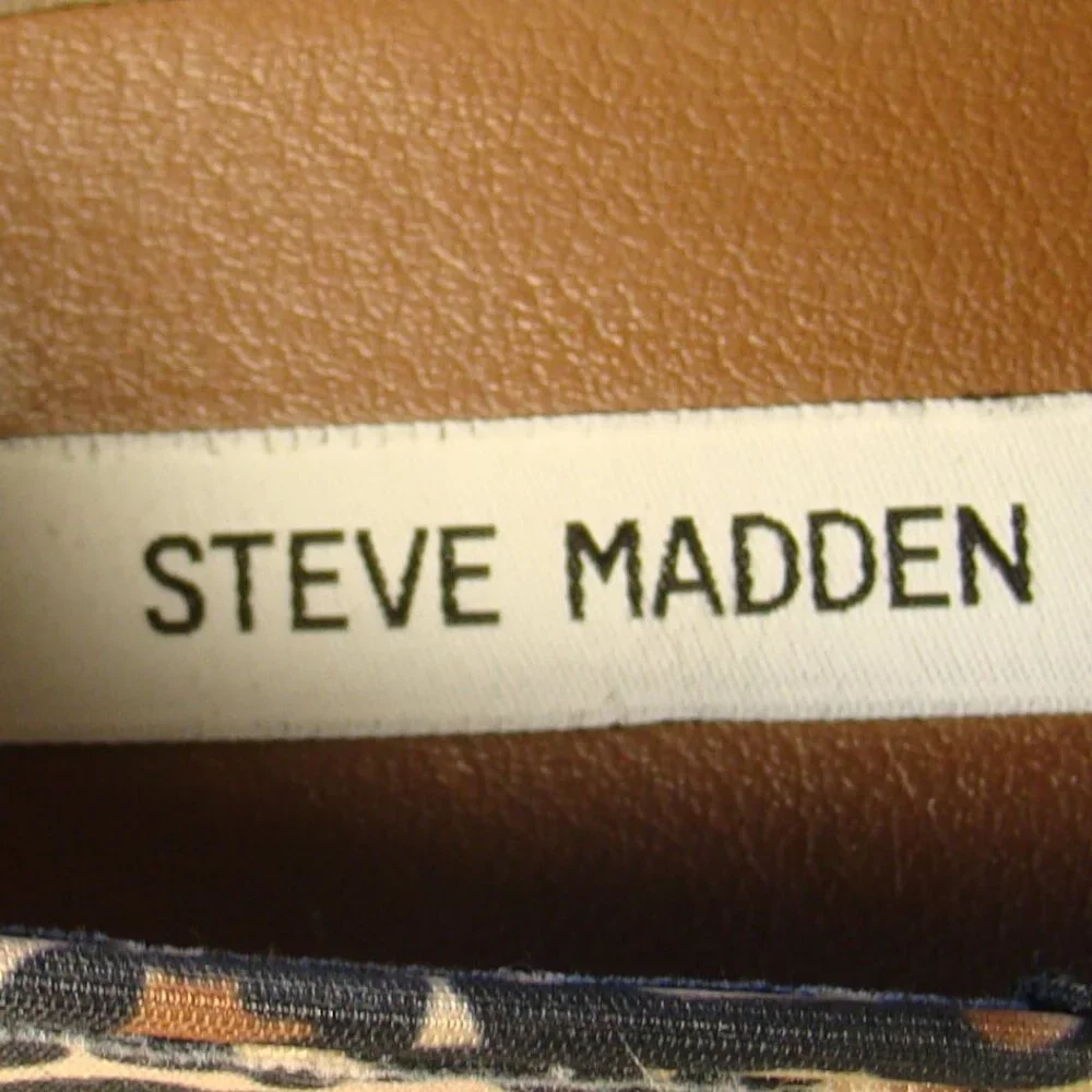 Steve Madden leopard fabric Symba low top slip-on sneakers, S 6.5 - Picture 5 of 6